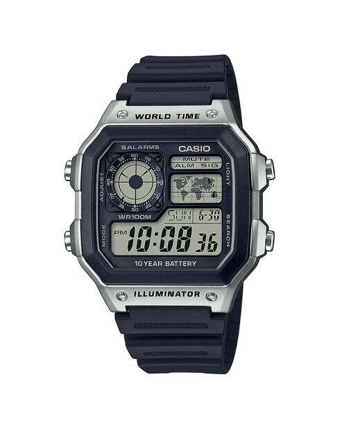 Montre Homme Casio Collection en Résine noire