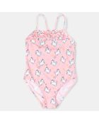 Maillot de bain 1 Pièce licorne rose