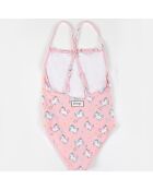 Maillot de bain 1 Pièce licorne rose