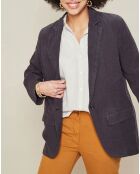 Veste blazer 100% Lin Vaison charcoal