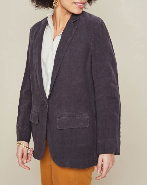 Veste blazer 100% Lin Vaison charcoal