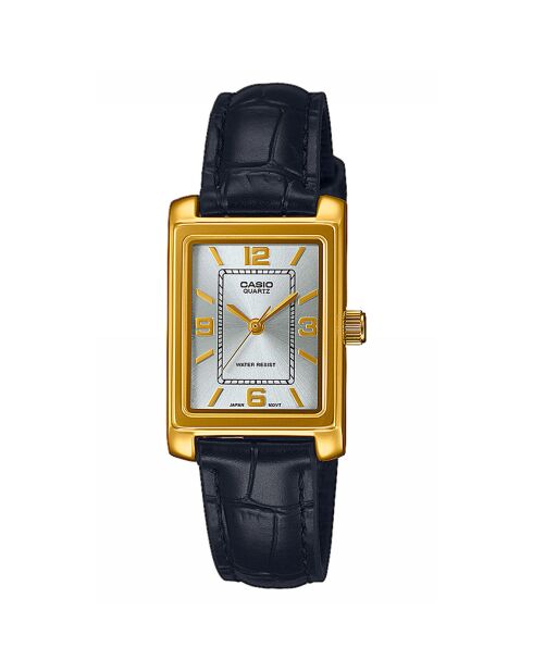Montre Femme Casio Collection en Cuir noire