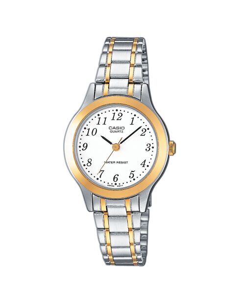 Montre Femme Casio Collection en Acier inoxydable argenté/doré