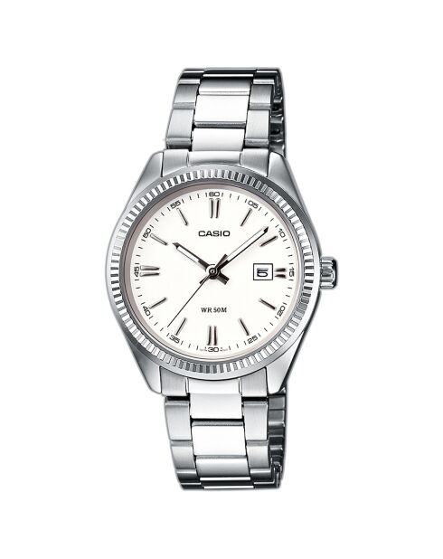 Montre Femme Casio Collection en Acier inoxydable argentée