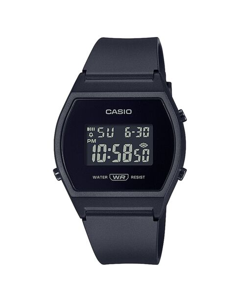Montre Femme Casio Collection en Résine noire