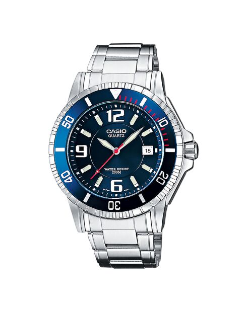 Montre Homme Casio Collection en Acier inoxydable argentée