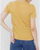 T-Shirt coton organique jaune moyen