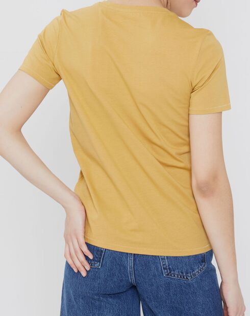 T-Shirt coton organique jaune moyen