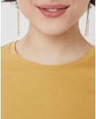 T-Shirt coton organique jaune moyen
