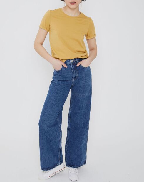 T-Shirt coton organique jaune moyen