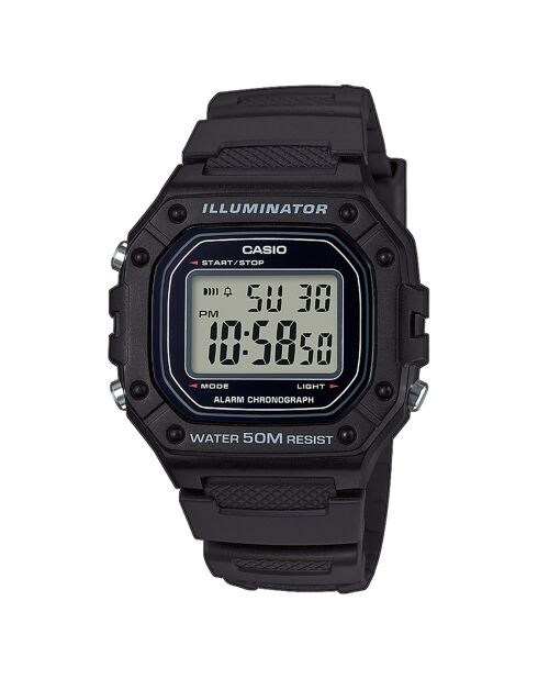 Montre Homme Casio Collection en Résine noire