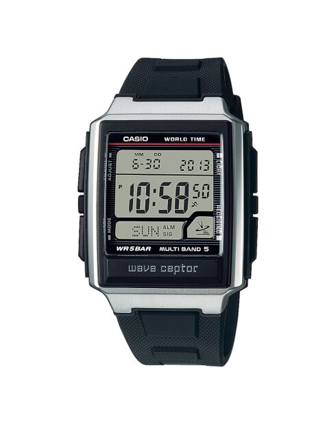 Montre Homme Radio Controlled en Résine noire