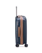 Valise Cabine slim 4 roues doubles Carrousel 55 cm bleu foncé