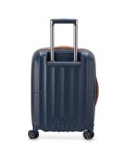 Valise Cabine slim 4 roues doubles Carrousel 55 cm bleu foncé