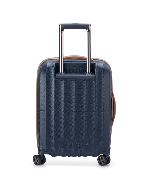 Valise Cabine slim 4 roues doubles Carrousel 55 cm bleu foncé