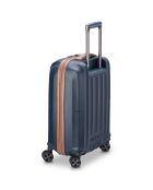 Valise Cabine slim 4 roues doubles Carrousel 55 cm bleu foncé