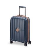 Valise Cabine slim 4 roues doubles Carrousel 55 cm bleu foncé