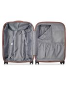 Valise Cabine slim 4 roues doubles Carrousel 55 cm bleu foncé