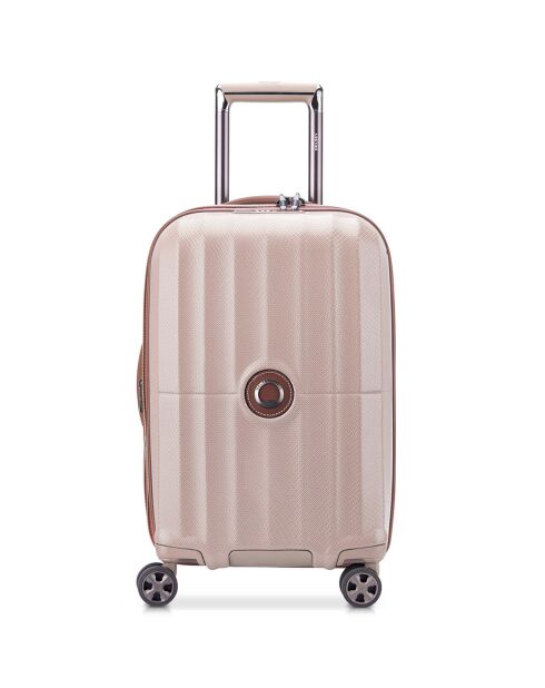 Valise Cabine extensible 4 roues doubles St Tropez 55 cm rose