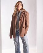 Veste blazer à carreaux Repos marron