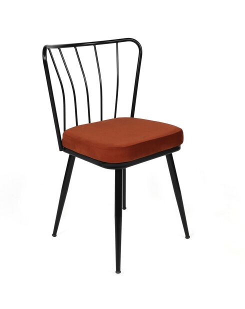 2 Chaises Yildiz tuile/noir - 43x82x42 cm