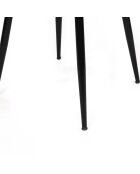 2 Chaises Yildiz marron clair/noir - 43x82x42 cm