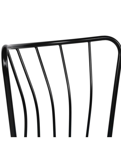 2 Chaises Yildiz vert/noir - 43x82x42 cm