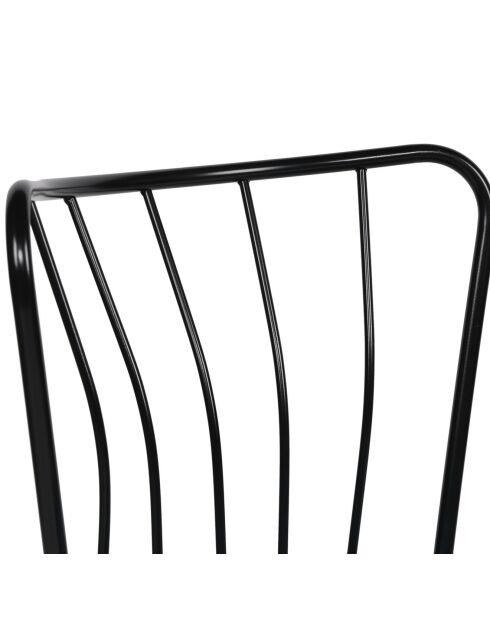 2 Chaises Yildiz bleu/noir - 43x82x42 cm