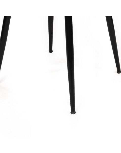 2 Chaises Kusakli marron clair/noir - 43x82x43 cm