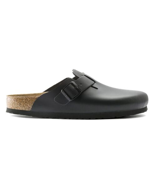 Sabots en Cuir Boston noirs