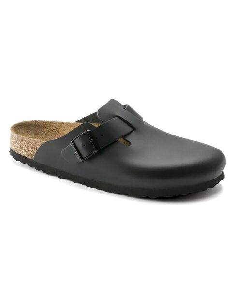 Sabots en Cuir Boston noirs