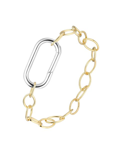 Bracelet en Argent & Laiton doré