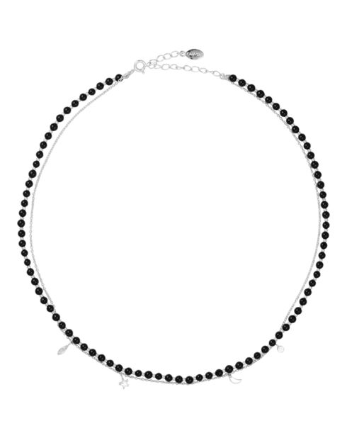 Collier en Argent & Onyx noir