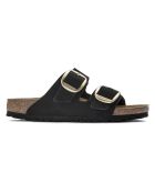 Mules en Velours de Cuir Arizona Big Buckle noires