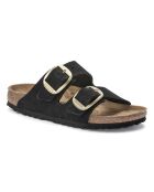 Mules en Velours de Cuir Arizona Big Buckle noires