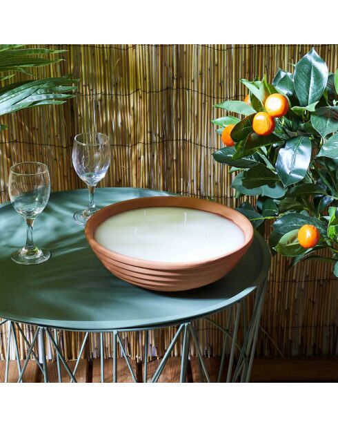 Bougie parfumée à la citronnelle marron - 1 mèche