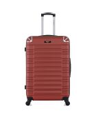 Lima Langstreckenkoffer mit 4 Rädern und Einrad, 75 cm, terrakottarot