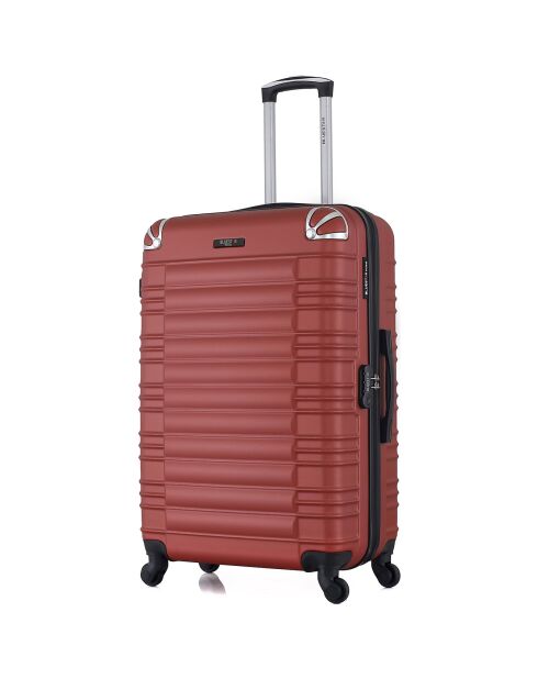 Lima Langstreckenkoffer mit 4 Rädern und Einrad, 75 cm, terrakottarot