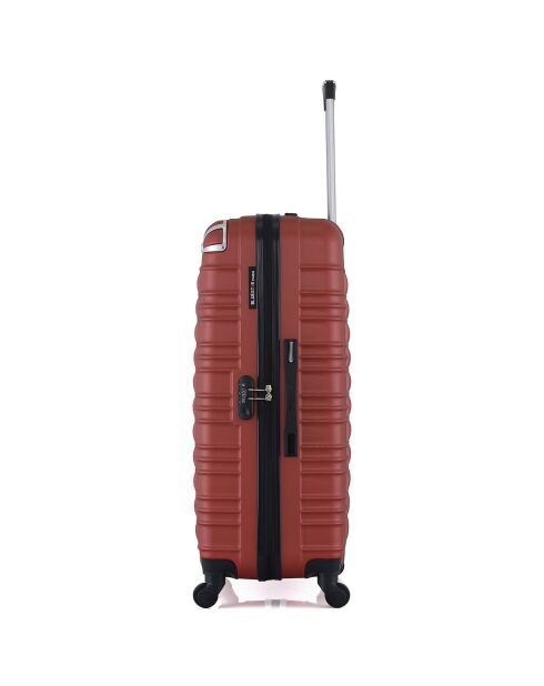 Lima Langstreckenkoffer mit 4 Rädern und Einrad, 75 cm, terrakottarot