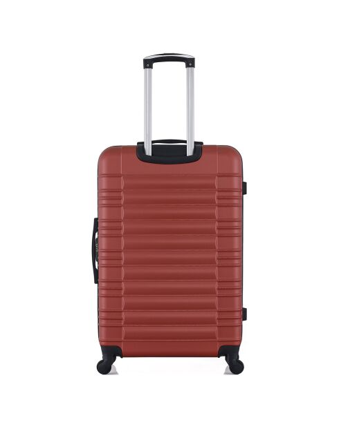 Lima Langstreckenkoffer mit 4 Rädern und Einrad, 75 cm, terrakottarot