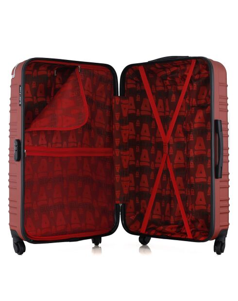 Lima Langstreckenkoffer mit 4 Rädern und Einrad, 75 cm, terrakottarot