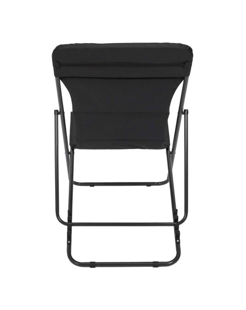 Transat pliant Corfou noir - 93x56 cm