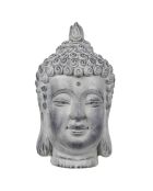 Tête de bouddha gris - 42x25 cm