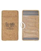 Rafraichisseur bouteille marron/noir - 19.5x1 cm