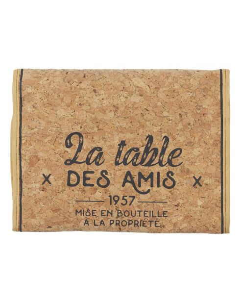 Rafraichisseur bouteille marron/noir - 19.5x1 cm