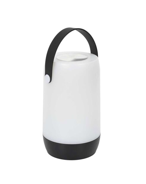 Lampe tactile nomade blanc/noir - 23.5x12.5 cm