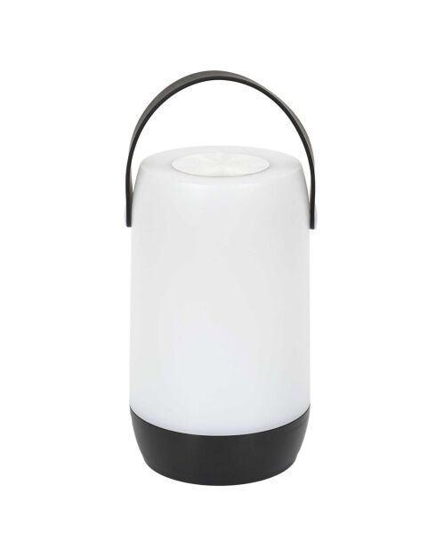 Lampe tactile nomade blanc/noir - 23.5x12.5 cm