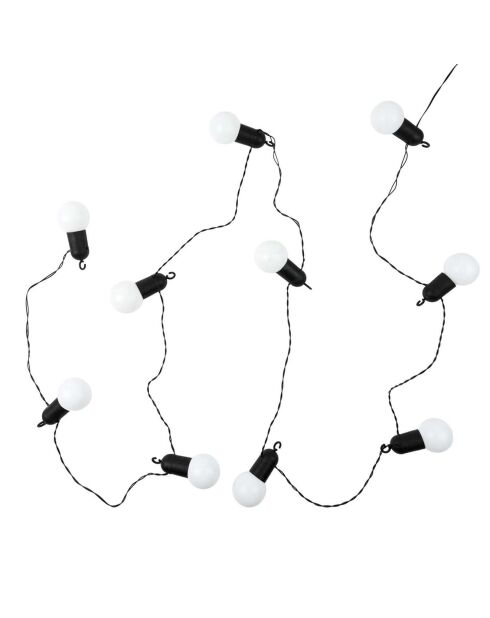 Ghirlanda di lampadine da esterno trasparente/nera - 10,4x5x5 cm