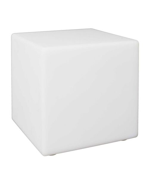 Lampe cube exterieur avec telecommande multicolore - 25x25 cm