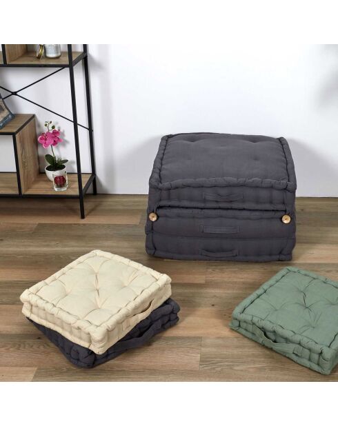 Coussin de sol beige - 9.5x40 cm